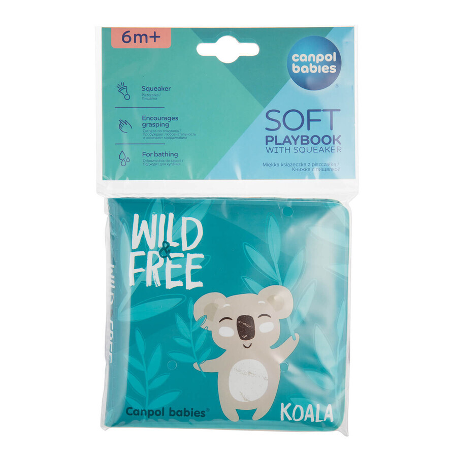 Canpol Babies, livre de bain avec couineur, à partir de 6 mois, 1 pc