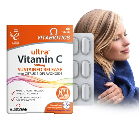 Vitabiotics Ultra Vitamine C 500 mg, 60 comprimés