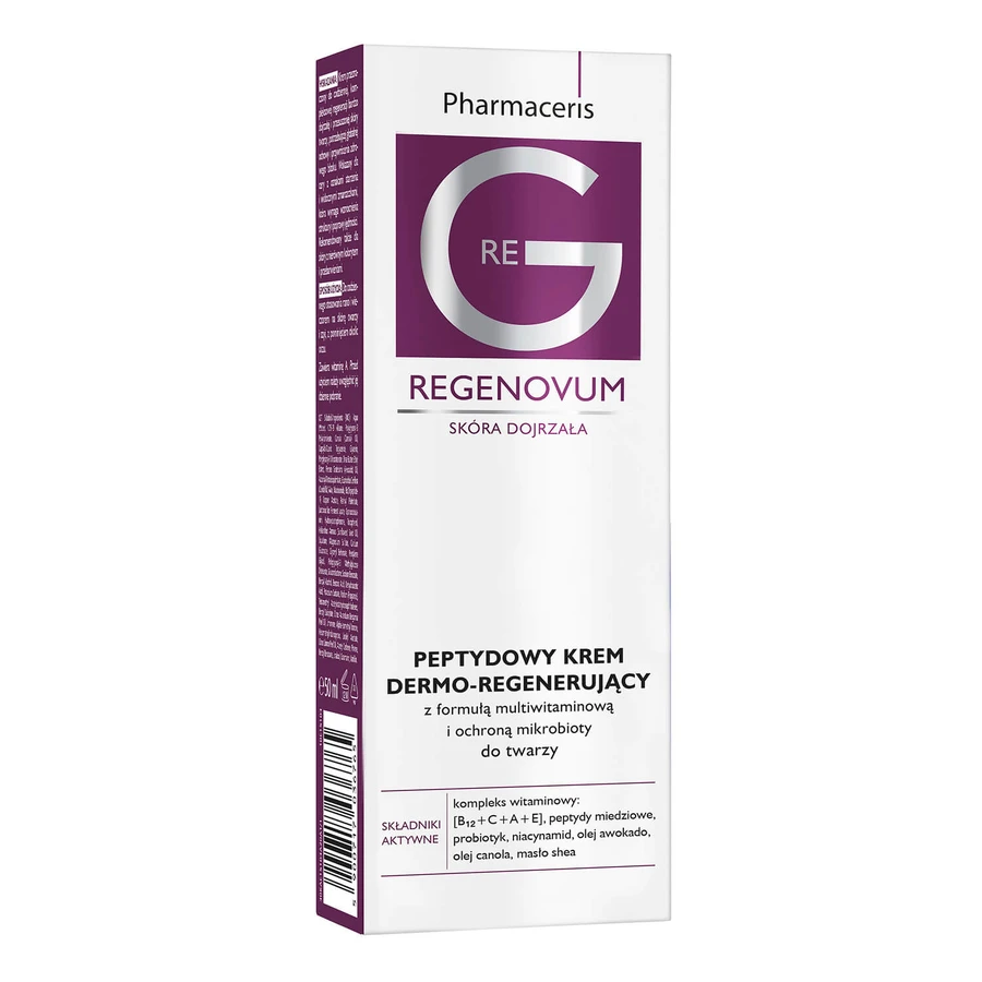 Pharmaceris G Regenovum, cremă peptidică dermo-regenerantă pentru față cu formulă multivitaminică, 50 ml