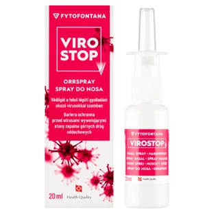 Fytofontana ViroStop, spray nasal para la protección contra los virus que causan inflamación de las vías respiratorias superiores, 20 ml