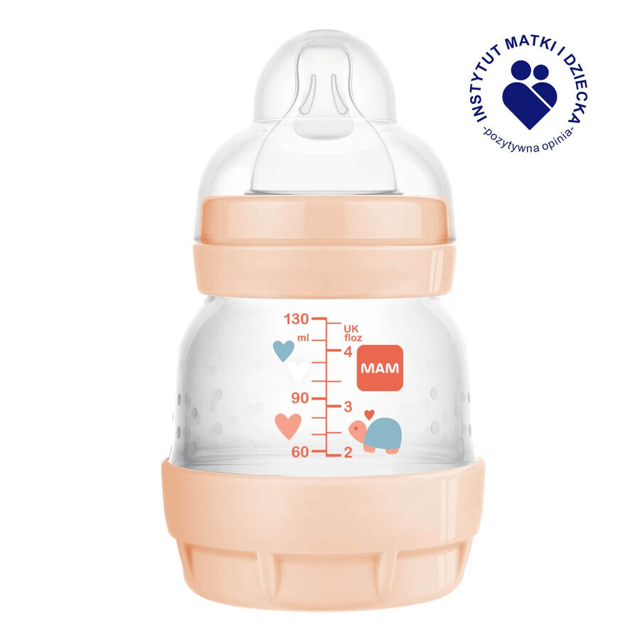 MAM Perfect Start Anti-Colic, sticlă anti-colică, Better Together, fată, de la naștere, 130 ml