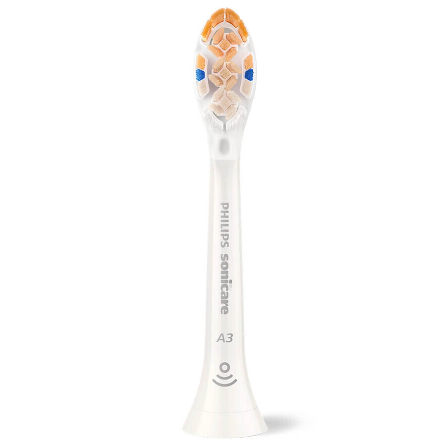 Philips, vârfuri de schimb pentru periuța de dinți sonică Sonicare A3 Premium All-in-One, alb, 4 bucăți