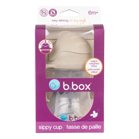 B.Box, bottle with straw, latte, from 6 months, 240 ml