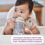 B.Box, biberón con pajita, café con leche, a partir de 6 meses, 240 ml B.Box, biberón con pajita, café con leche, a partir de 6 meses, 240 ml