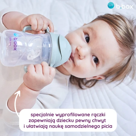 B.Box, bottle with straw, latte, from 6 months, 240 ml
