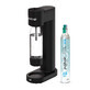 Dafi PushAir, water saturator, black + bottle, 0.7 l, 1 piece