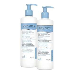 Set Dexeryl, lindernde Creme für trockene Haut, 2 x 500 g
