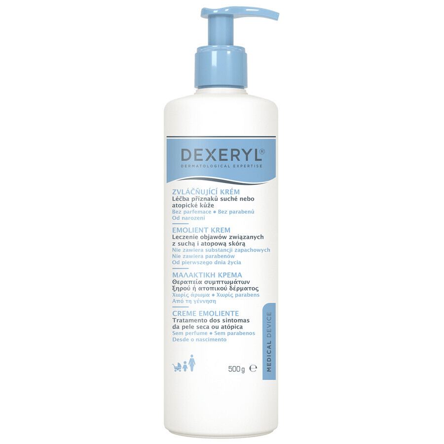 Set Dexeryl, verzachtende crème voor de droge huid, 2 x 500 g