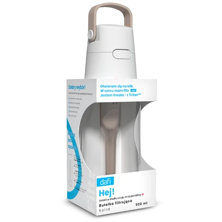 Dafi Solid, filterfles, cappuccino, 0,5 l + waterfilter, 1 stuk