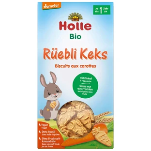 Holle Galletas de Espelta y Zanahoria Bio, a partir de 1 año, 125 g