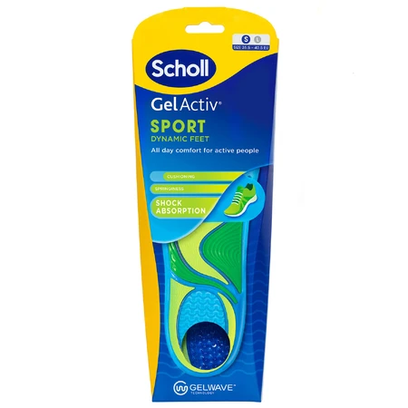 Scholl GelActiv, semelles pour chaussures, sport, taille S 35.5-40.5, 2 pièces