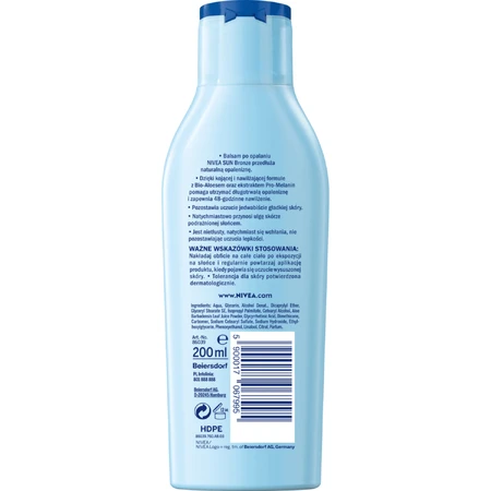 Nivea Sun Invisible Finish set, hydraterende zonnebrandcrème, SPF 50+, 150 ml + after sun verlengende lotion, 200 ml + gratis strandtasje