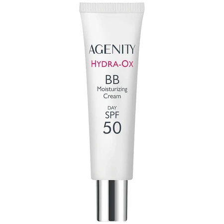 Agenity Hydra-Ox, BB cream hidratante, FPS 50, 20 beige medio, 30 ml