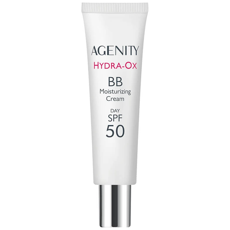 Agenity Hydra-Ox, BB cream hidratante, FPS 50, 20 beige medio, 30 ml