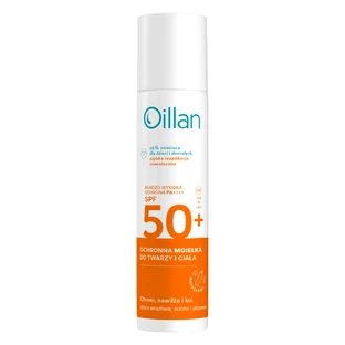 Oillan Sun, protection face and body mist, from 6 months, SPF 50+, 75 ml