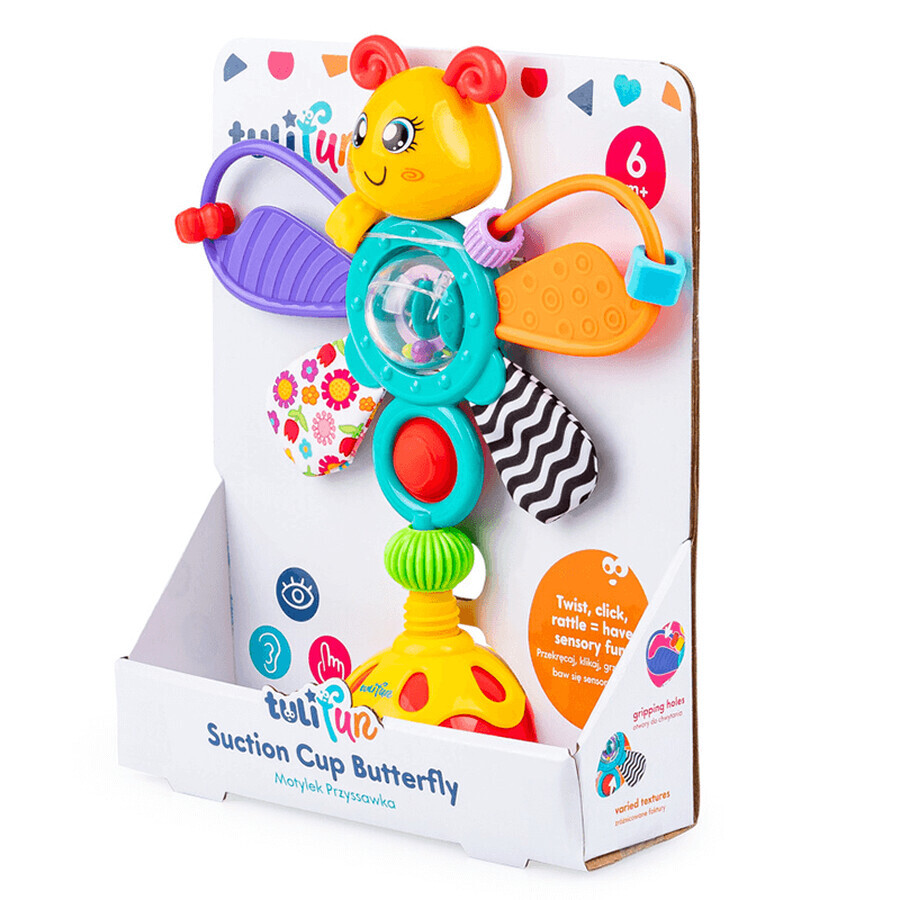 Dumel Tuli Fun, toy, Butterfly, suction cup, from 6 months, 1 piece
