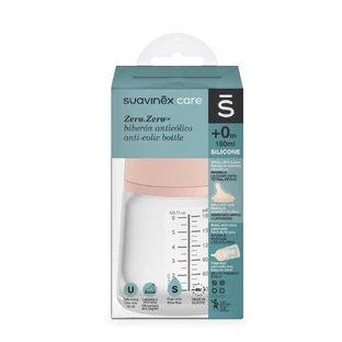 Frasco de flujo lento Zero Zero Zero, 180 ml, Suavinex