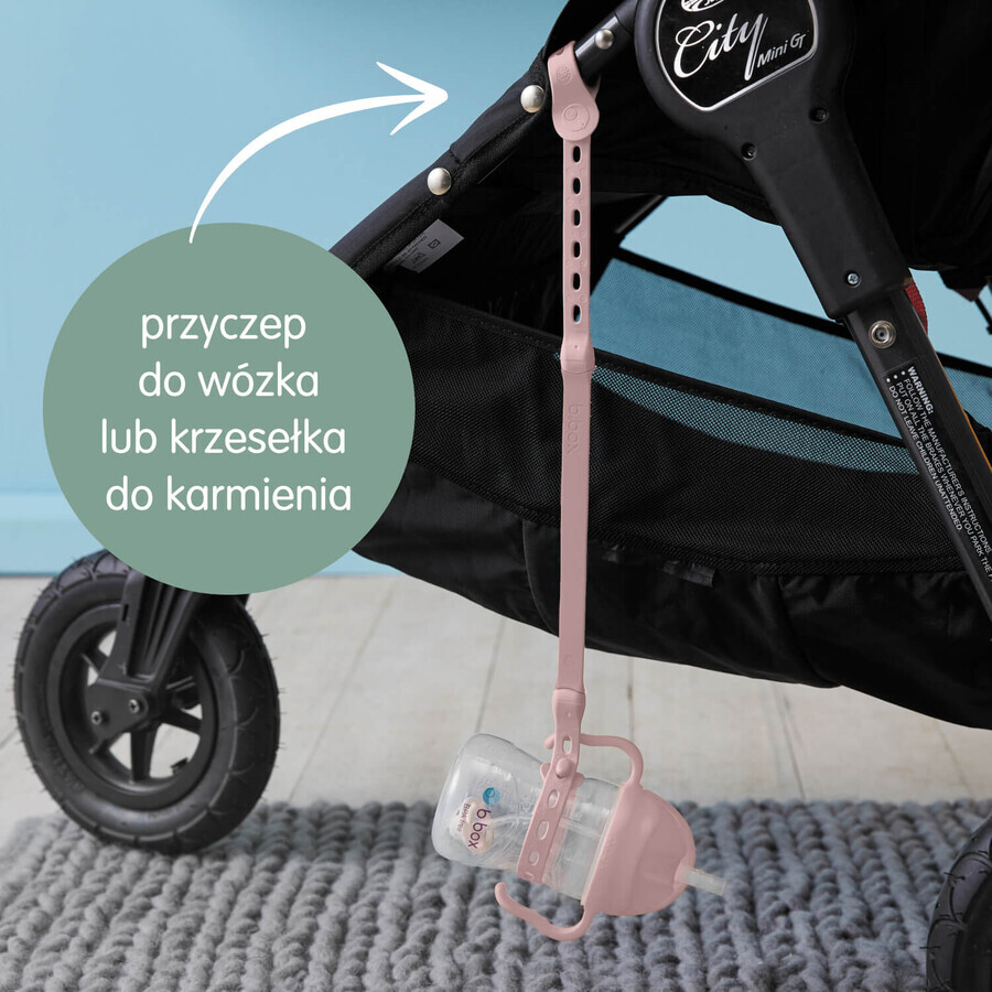 B.Box, Bidon-Lanyard mit Strohhalm, rosa, 1 Stück