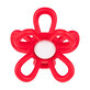 Dumel GiliGums, Rassel mit Bei&#223;ring, Flower, rot, ab 3 Monaten, 1 St&#252;ck