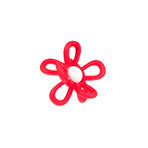 Dumel GiliGums, Rassel mit Beißring, Flower, rot, ab 3 Monaten, 1 Stück Dumel GiliGums, Rassel mit Beißring, Flower, rot, ab 3 Monaten, 1 Stück
