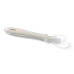 BabyOno, lingură din silicon flexibil, bej, de la 6 luni, 1 buc