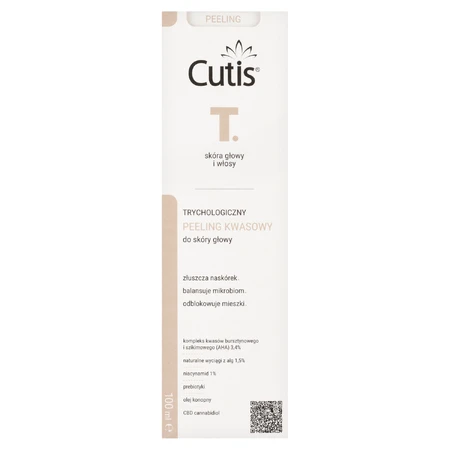 Cutis T, exfoliante tricológico ácido para el cuero cabelludo, 100 ml