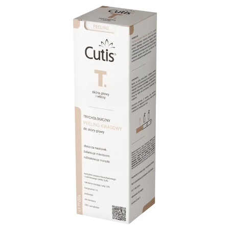 Cutis T, exfoliante tricológico ácido para el cuero cabelludo, 100 ml
