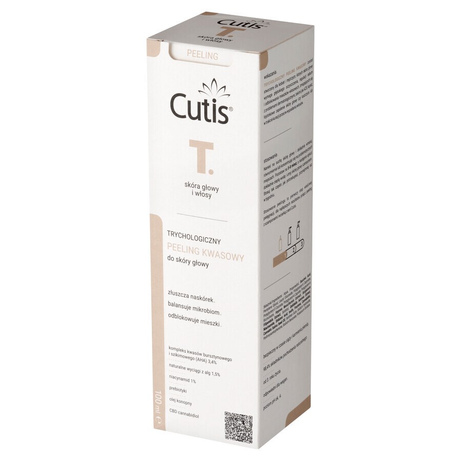 Cutis T, gommage trichologique du cuir chevelu, 100 ml
