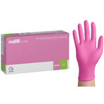 EasyCare Nitrile, mănuși din nitril, nesterile, fără pudră, roz, mărimea L, 100 bucăți EasyCare Nitrile, mănuși din nitril, nesterile, fără pudră, roz, mărimea L, 100 bucăți