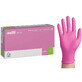 EasyCare Nitrile, gants en nitrile, non st&#233;riles, non poudr&#233;s, rose, taille L, 100 pi&#232;ces