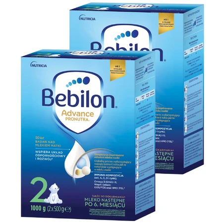Bebilon Advance Pronutra 2, Folgemilch, über 6 Monate, 2 x 1000 g
