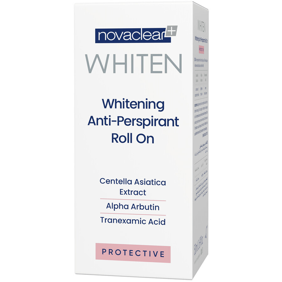 Novaclear Whiten Whitening Protective, antiperspirant de protecție într-un roll-on, 50 ml AMBALAJ DAMAGED Novaclear Whiten Whitening Protective, antiperspirant de protecție într-un roll-on, 50 ml AMBALAJ DAMAGED