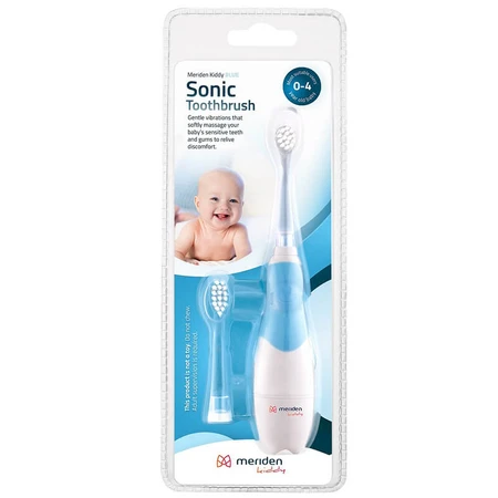 Meriden Kiddy, sonic toothbrush for children, blue, 0-4 years, 1 piece