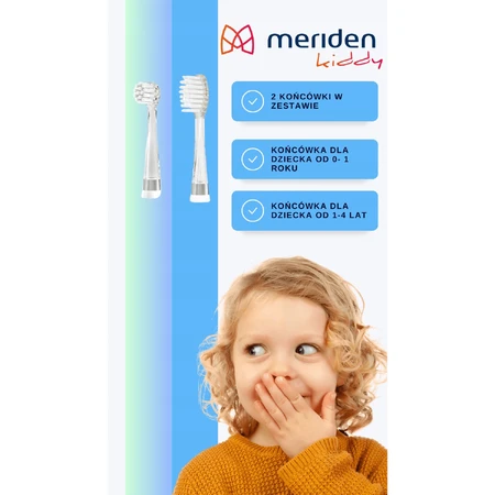 Meriden Kiddy, sonic toothbrush for children, blue, 0-4 years, 1 piece