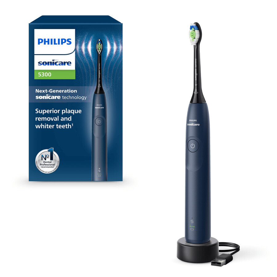 Electric Toothbrush 5300 series Philips Sonicare, Blue, HX7103/01, Philips