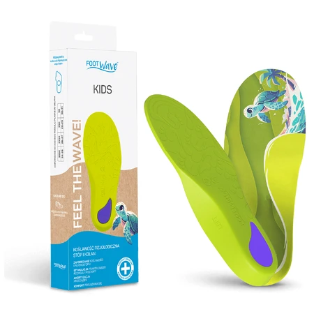 FootWave Kids, orthotic insoles, valgus foot and knee, Small Kids, 30-31, 1 pair