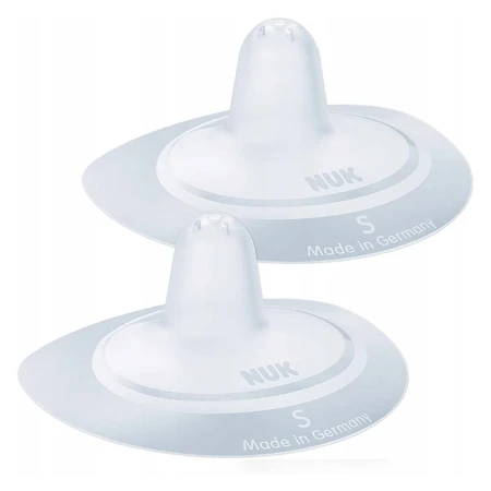 NUK, siliconen speenbescherming, maat S, 2 stuks.