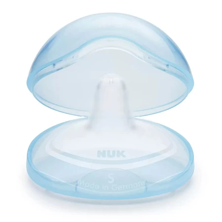 NUK, siliconen speenbescherming, maat S, 2 stuks.