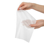 Akuku set, disposable bamboo towels for babies and children, 18 x 25 cm, in roll, 4 x 100 pieces