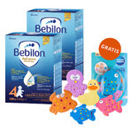 Set of Bebilon Advance Pronutra 4 Junior, modified milk, after 2 years, 2 x 1000 g + Canpol Babies, set of bath toys with suction cups, from birth, 5 pieces free