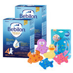 Set of Bebilon Advance Pronutra 4 Junior, modified milk, after 2 years, 2 x 1000 g + Canpol Babies, set of bath toys with suction cups, from birth, 5 pieces free
