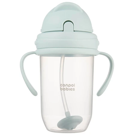 Canpol Bebés, vaso gotero con tubo y pesa, verde, 56/623, a partir de 6 meses, 270 ml