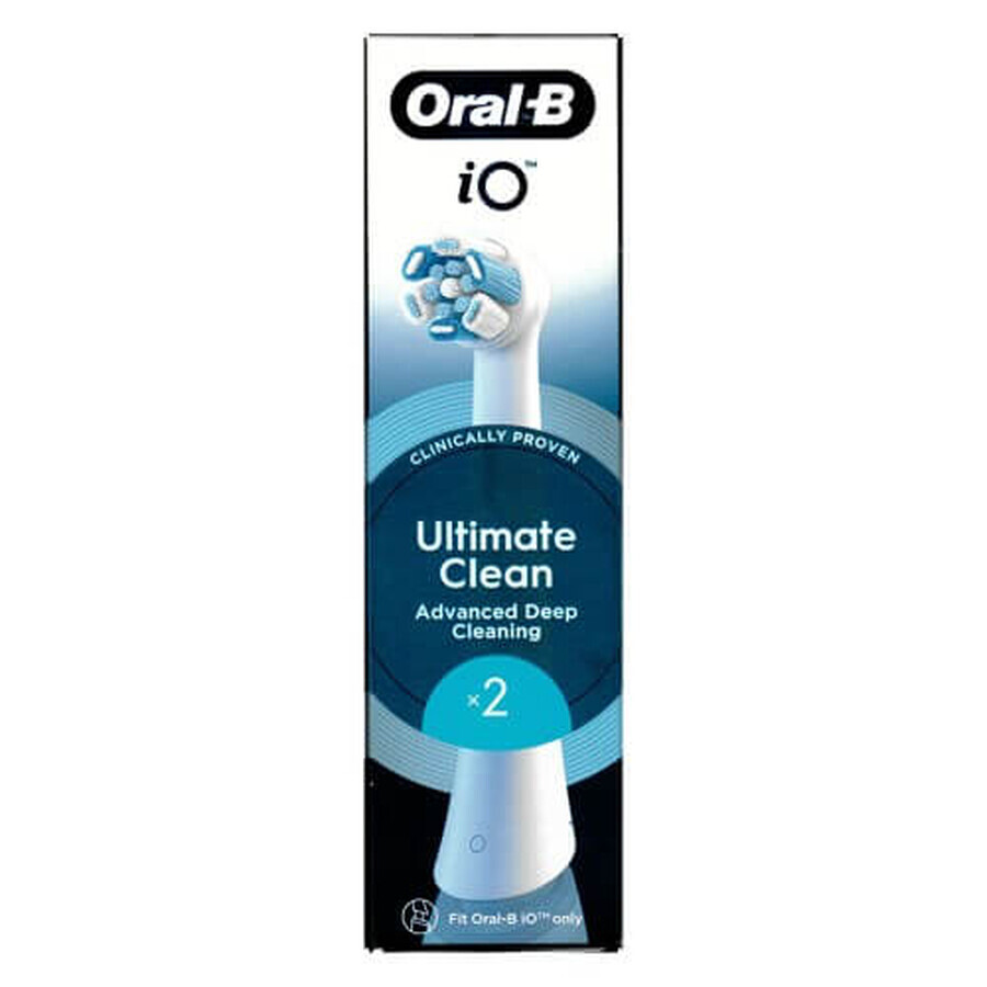 White refills for electric toothbrush iO Ultimate Clean, 2 pcs, Oral-B