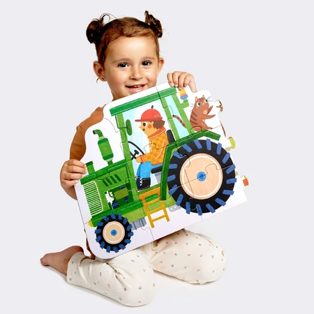 CzuCzu Moto Puzzle Tractor, puzzle for children, 2-3 years, 24 elements