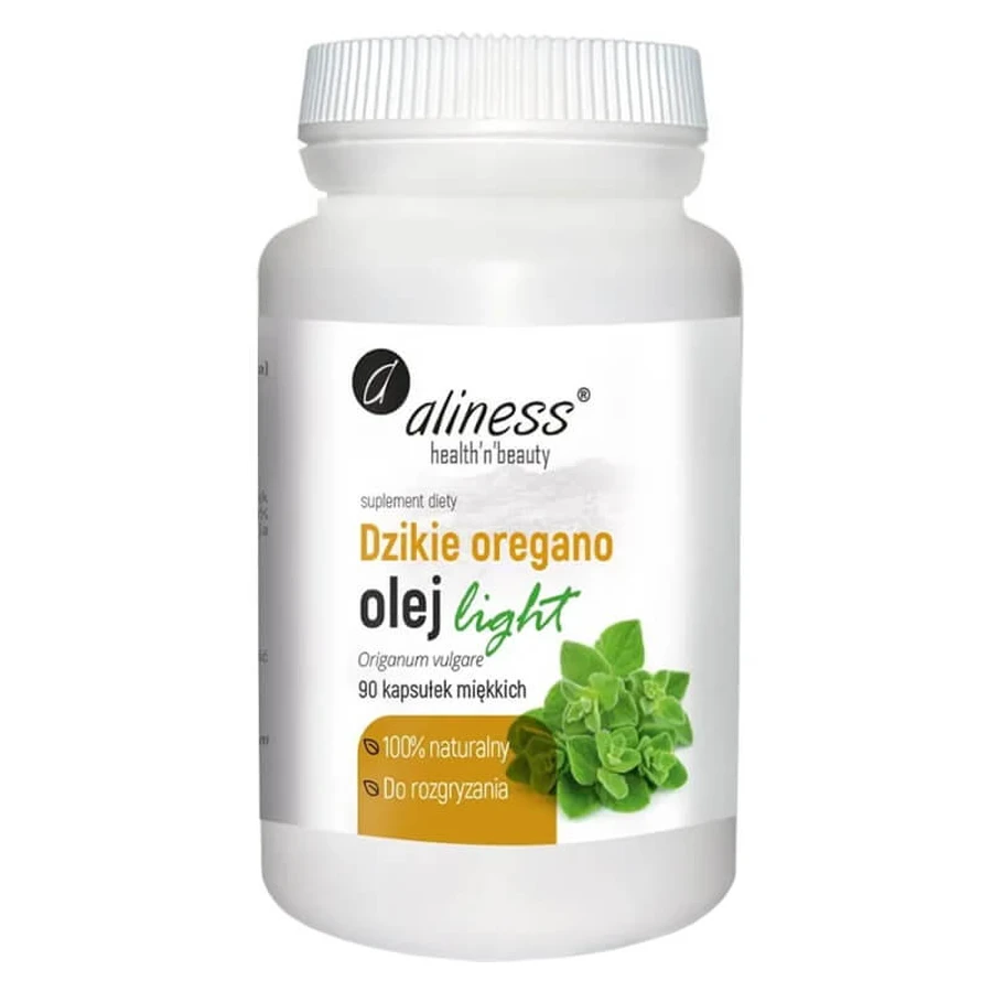 Aliness Wilde Oregano, lichte olie, 90 capsules
