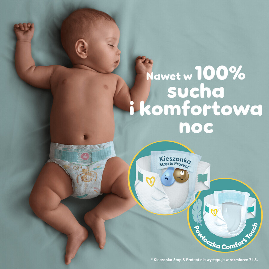 Pampers Active Baby set, diapers, size 4, 9-14 kg, 2 x 132 pieces