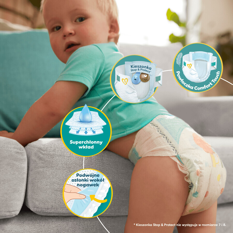 Pampers Active Baby set, diapers, size 4, 9-14 kg, 2 x 132 pieces