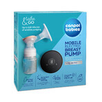 Canpol Babies Take&Go mobiles elektrisches Milchpumpenset + Milchpumpenschale für elektrische Milchpumpen, 1 Stück