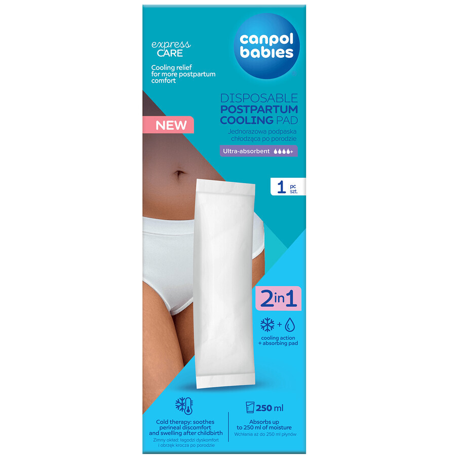 Canpol Babies, disposable postpartum cooling pad, 1 piece