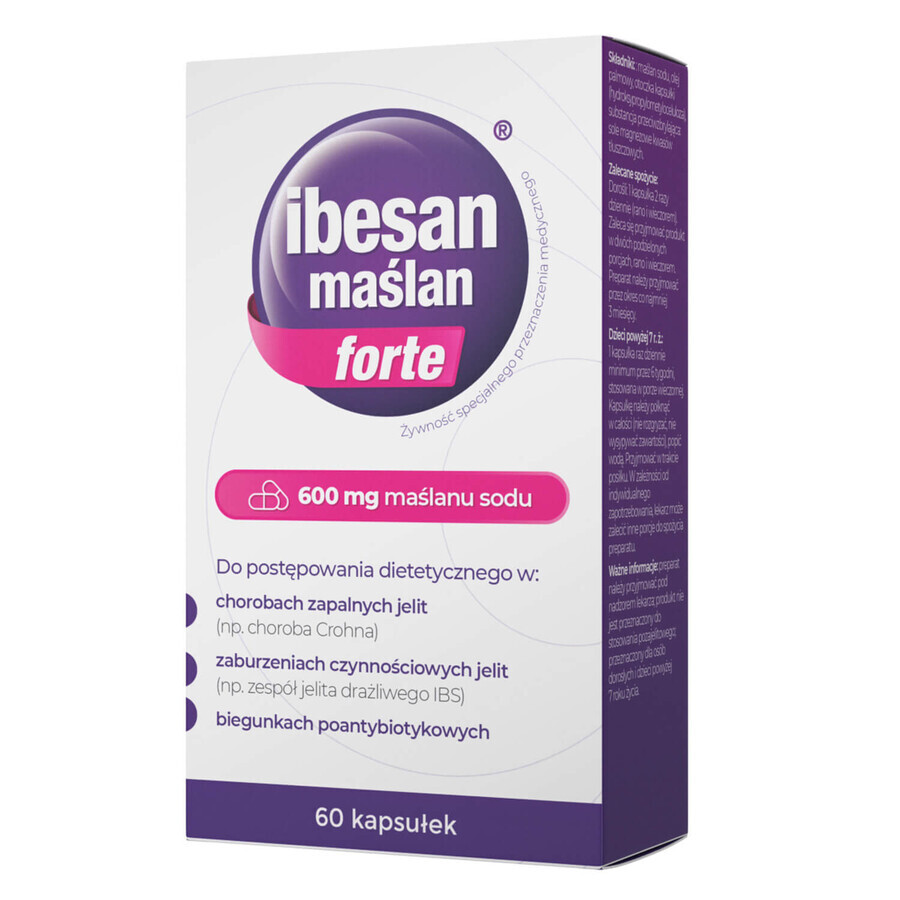 Set Ibesan Butyrate Forte, 2 x 60 capsule